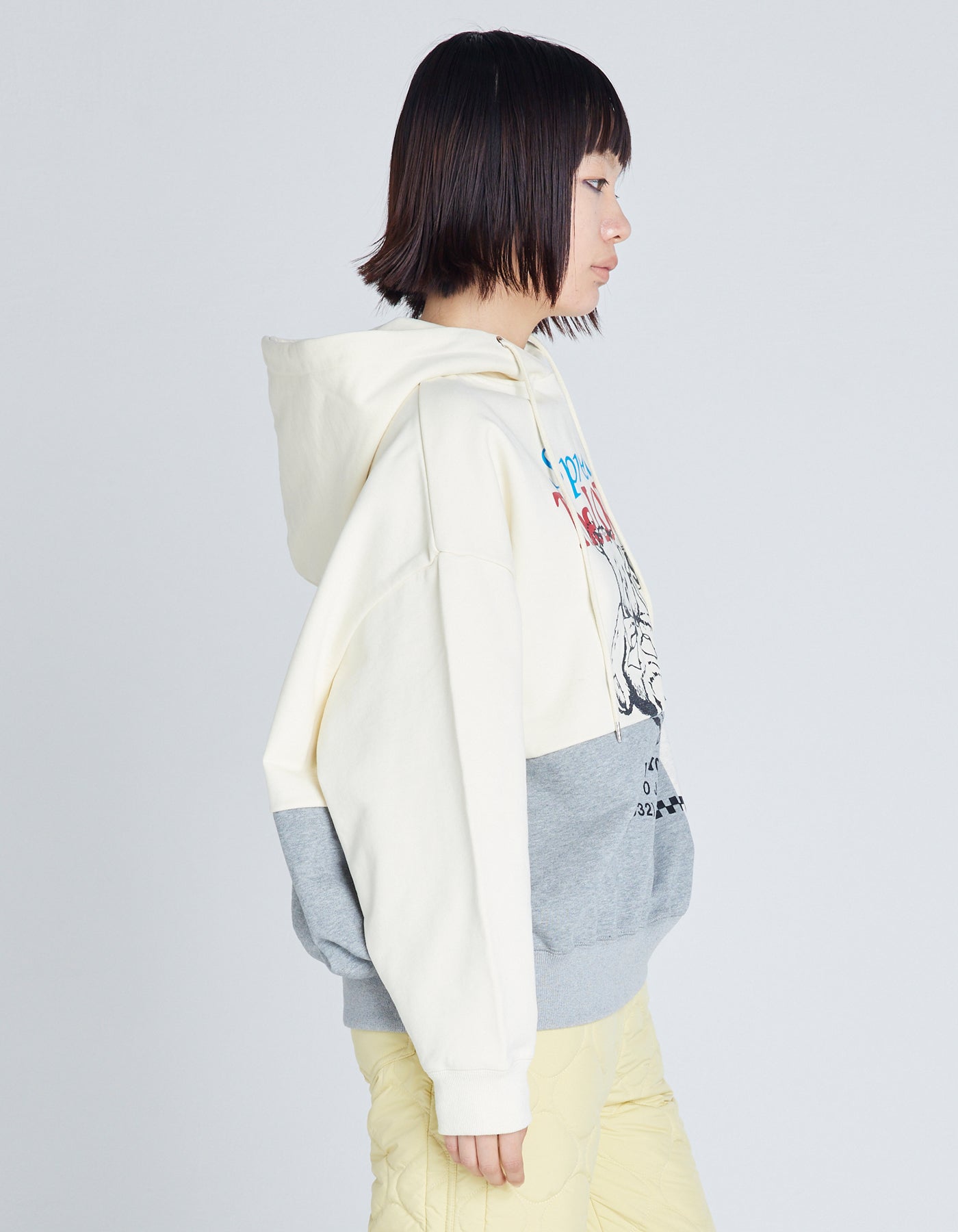 love bear hoodie / WHITE