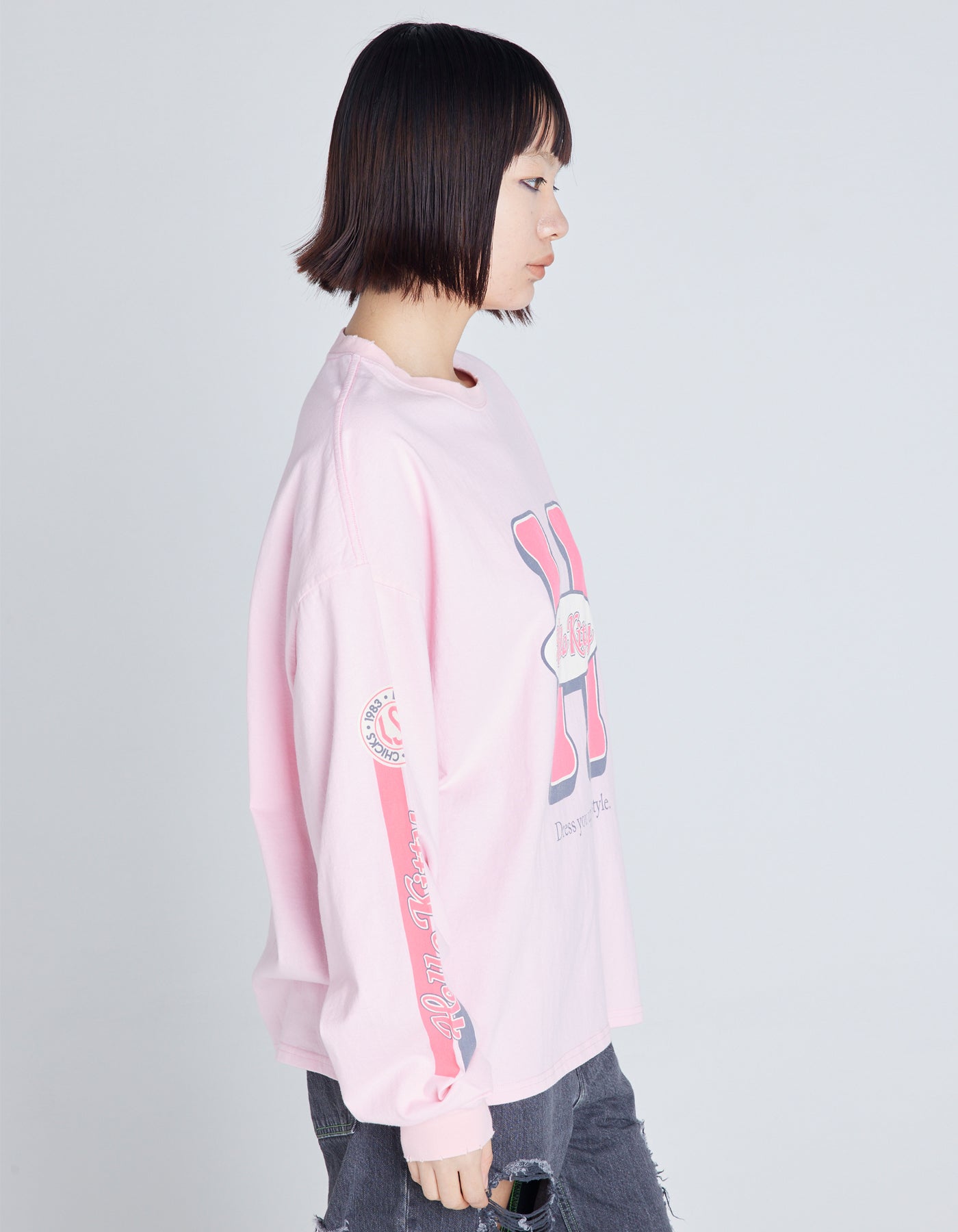 HELLO KITTY x little sunny bite long tee / PINK