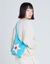 画像をギャラリービューアに読み込む, star knitting shoulder bag / BLUE