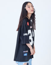 画像をギャラリービューアに読み込む, sporty mesh big tee / BLACK