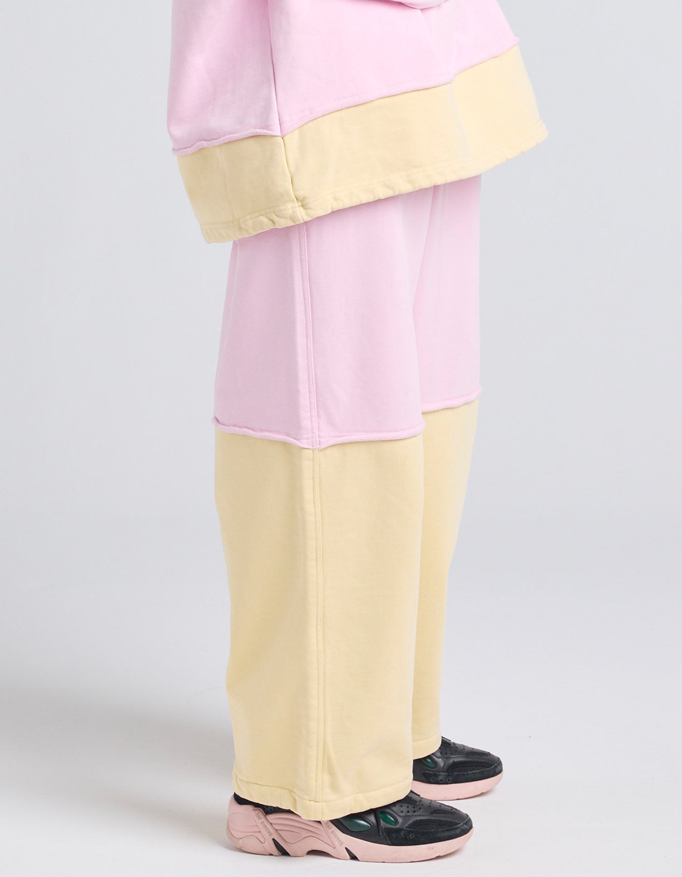 fake layered pants / PINK