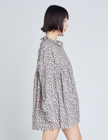 LSB leopard dress / BEIGE