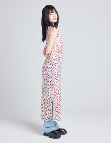 rose tull long tank / IVORY
