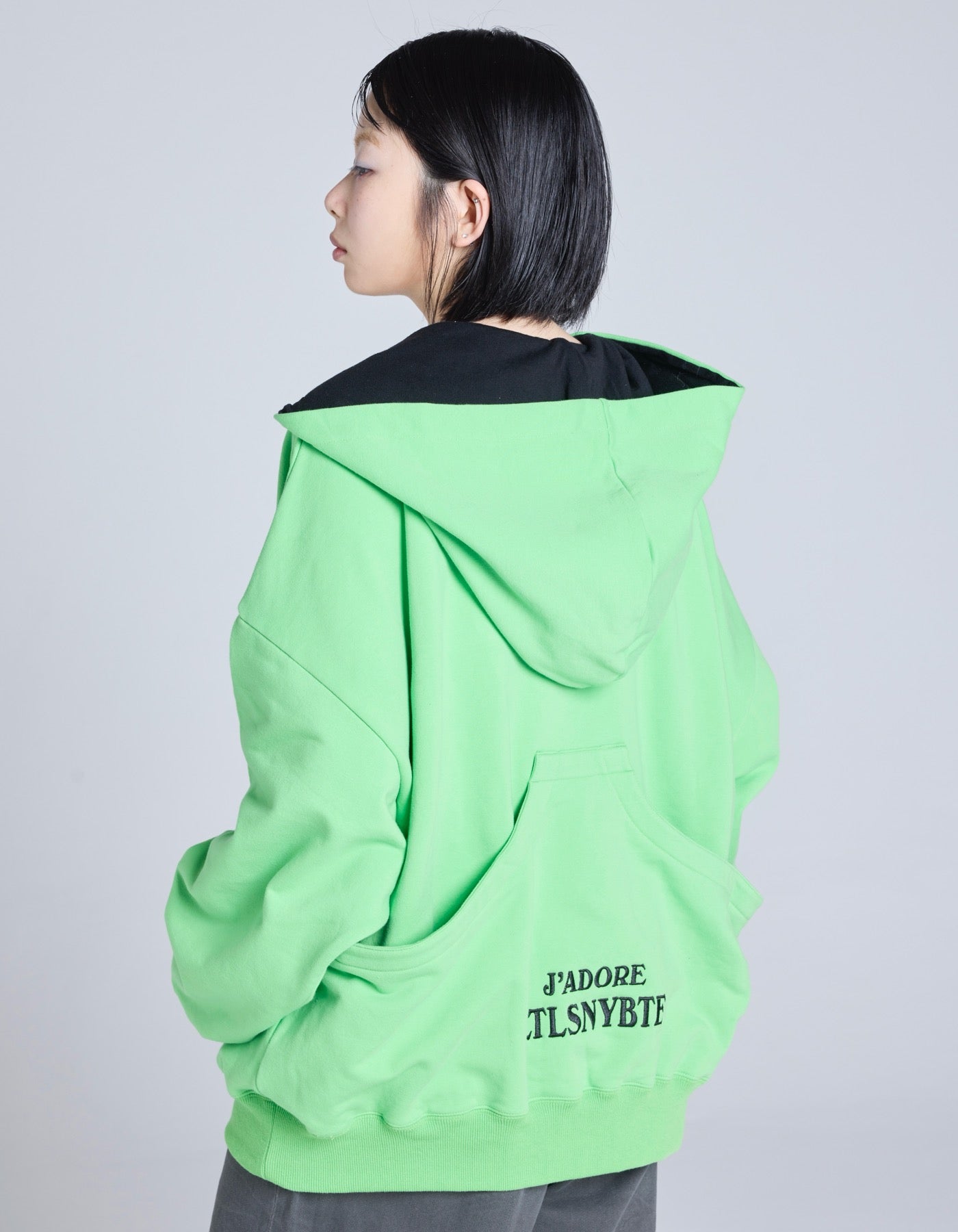 pockets hoodie / GREEN