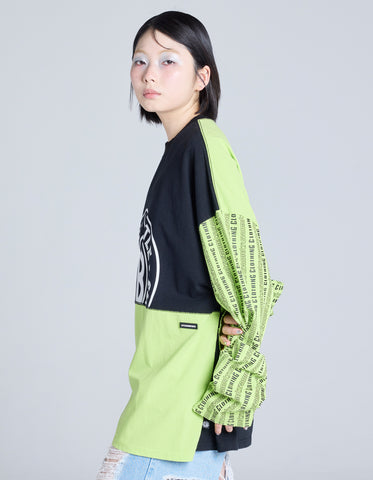 LSB logo long tee / BLACK