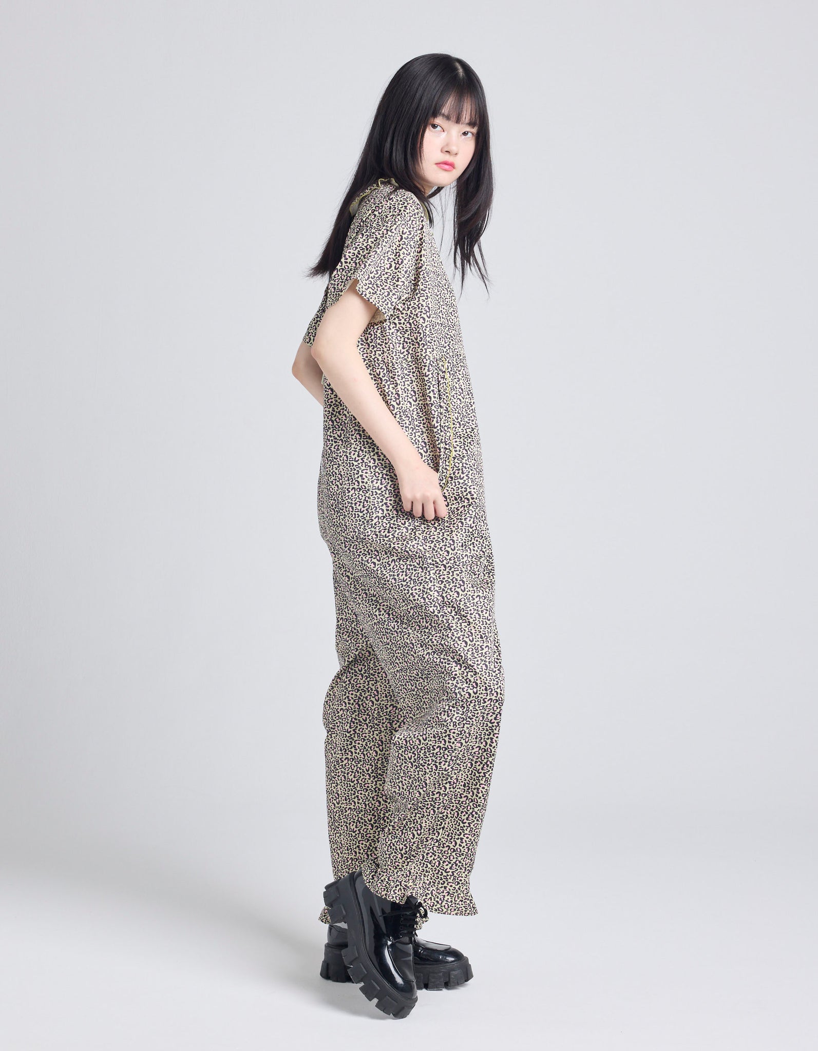 leopard all in one / BEIGE