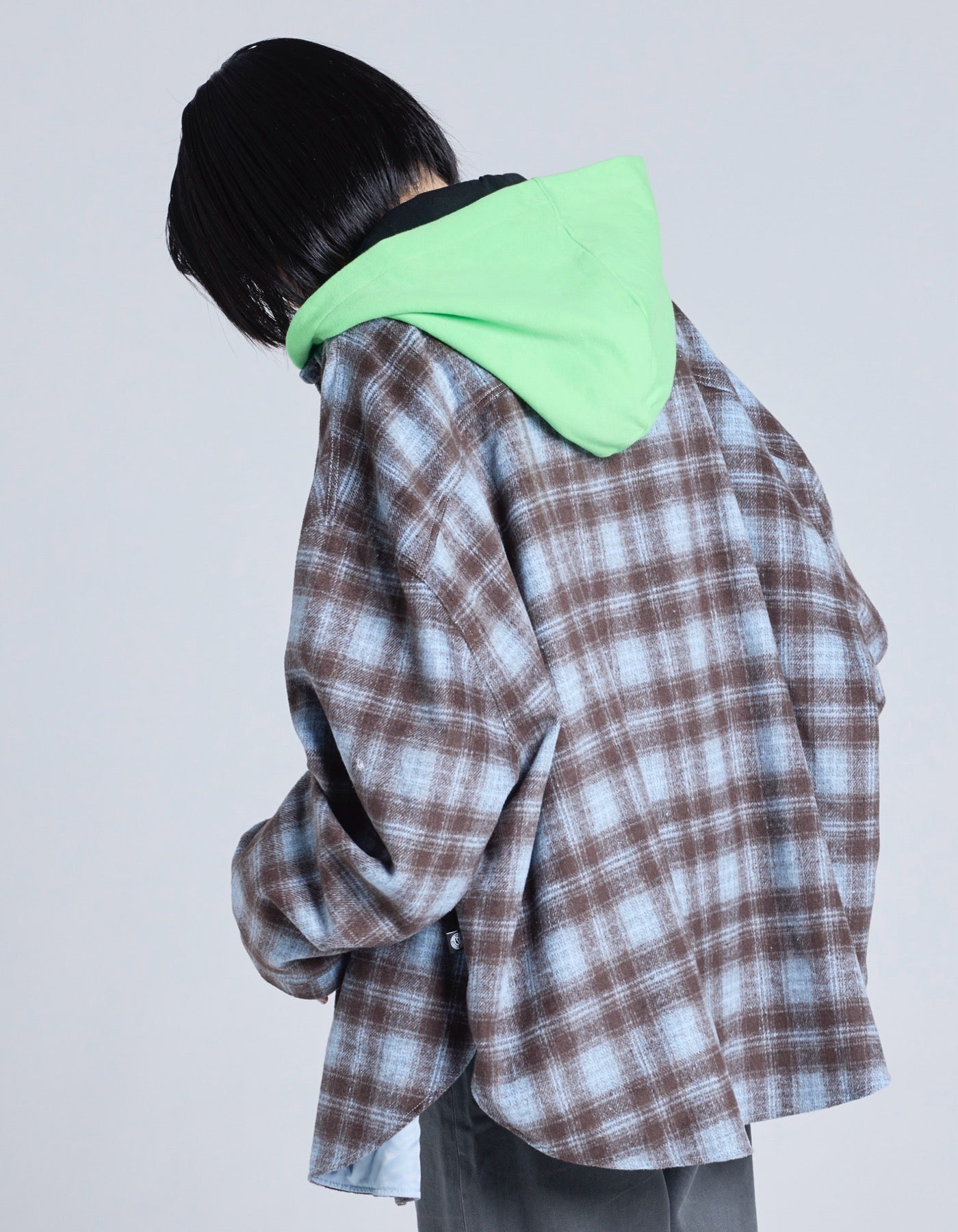 little sunny bite (リトルサニーバイト)check jacket / BLUE – little