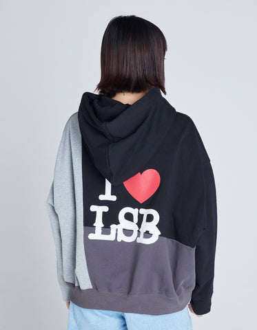 love bear hoodie / BLACK