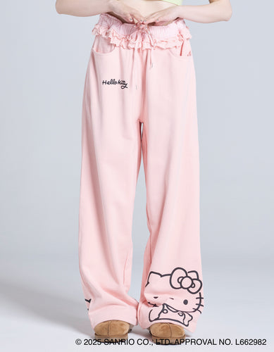 hello kitty x little sunny bite sweat pants / PINK