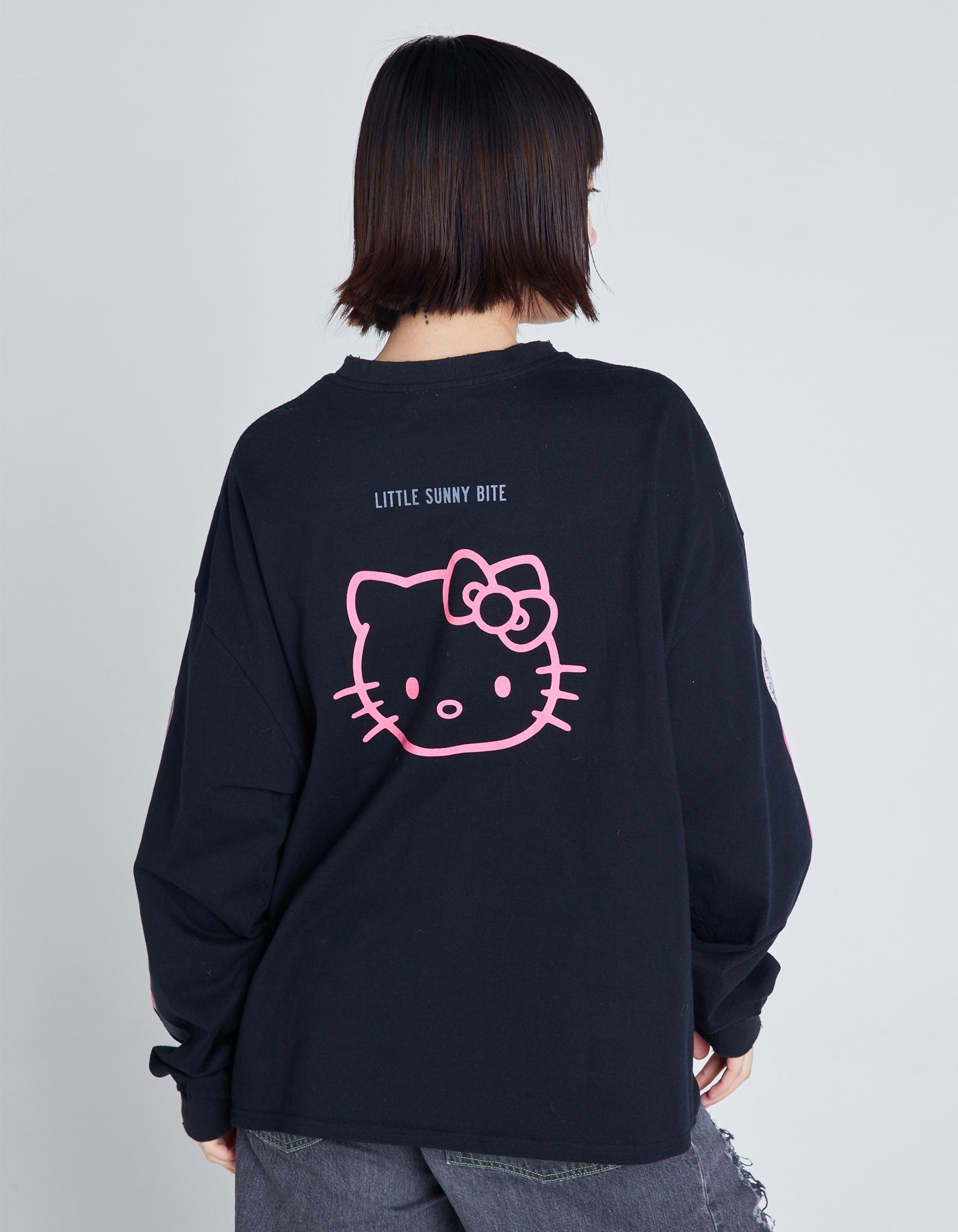 HELLO KITTY x little sunny bite long tee / BLACK