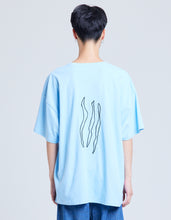 画像をギャラリービューアに読み込む, message doodle tee / BLUE