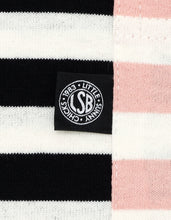 画像をギャラリービューアに読み込む, crazy stripe fake layered long tee / BLACKxWHITE