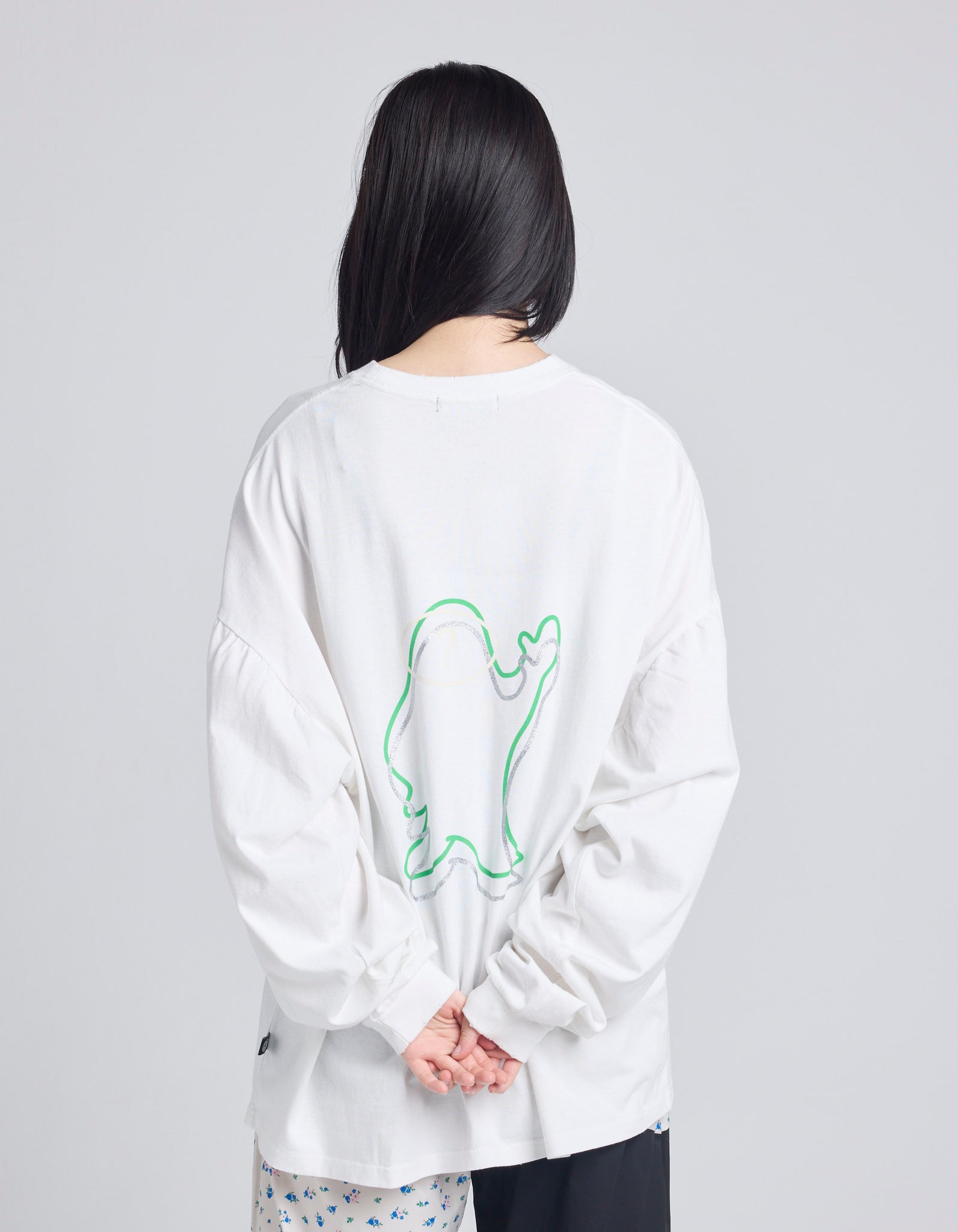 32 love long tee / WHITE