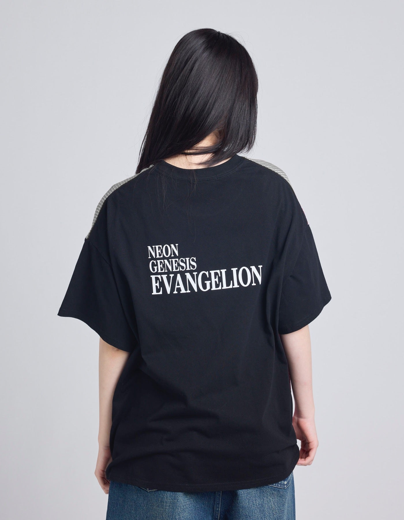 evangelion x little sunny bite face big tee / BLACK