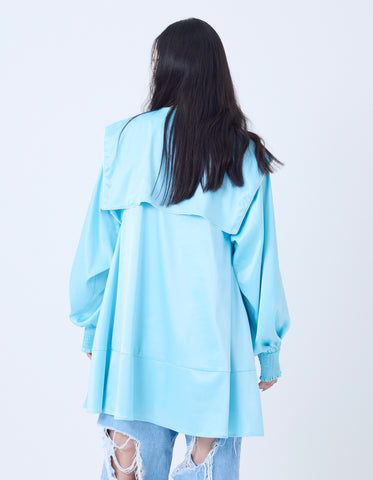 satin sailor dress / BLUE