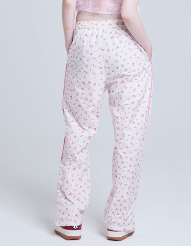 floral nylon pants / PINK