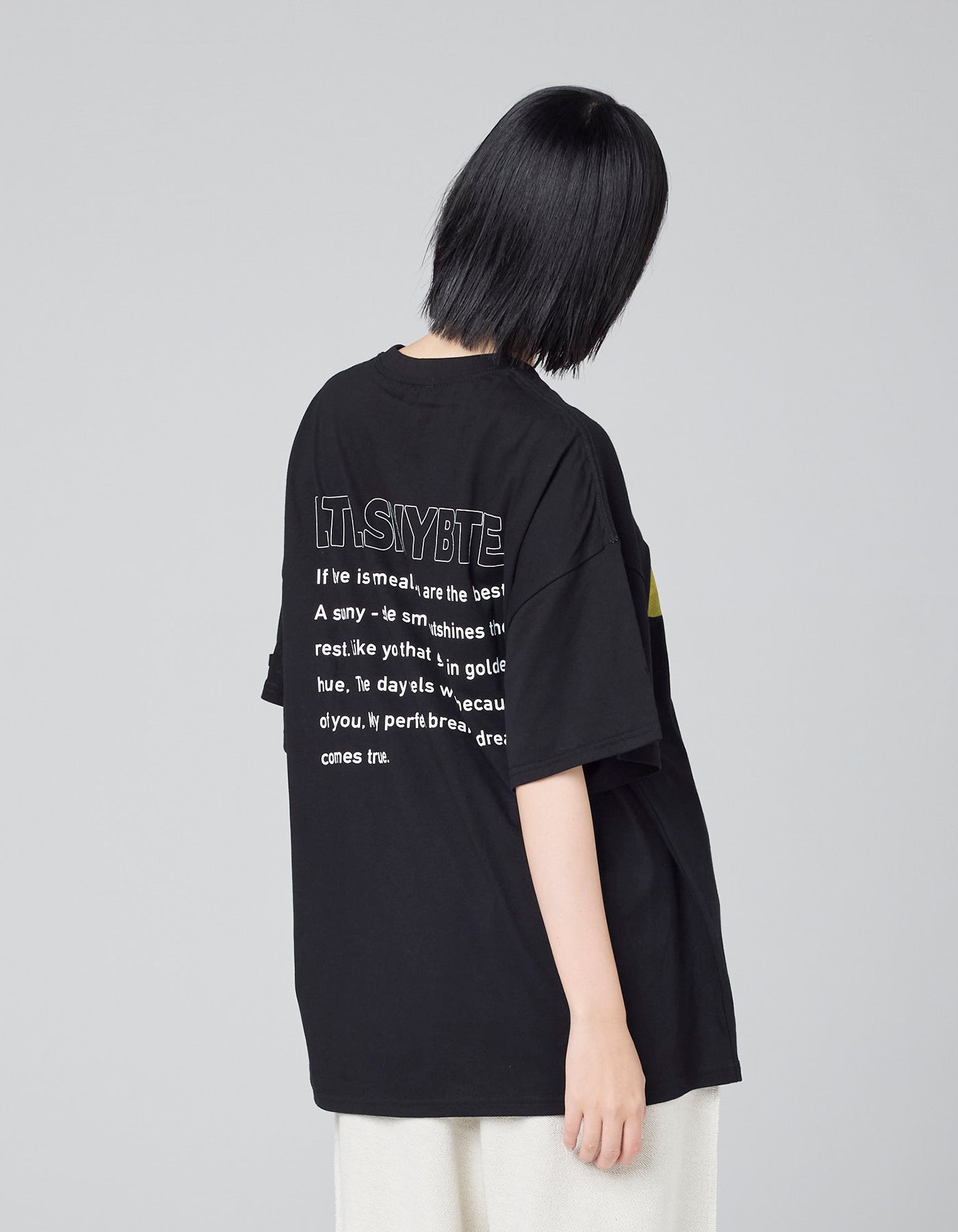 little sunny bite (リトルサニーバイト)smile tee / BLACK – little