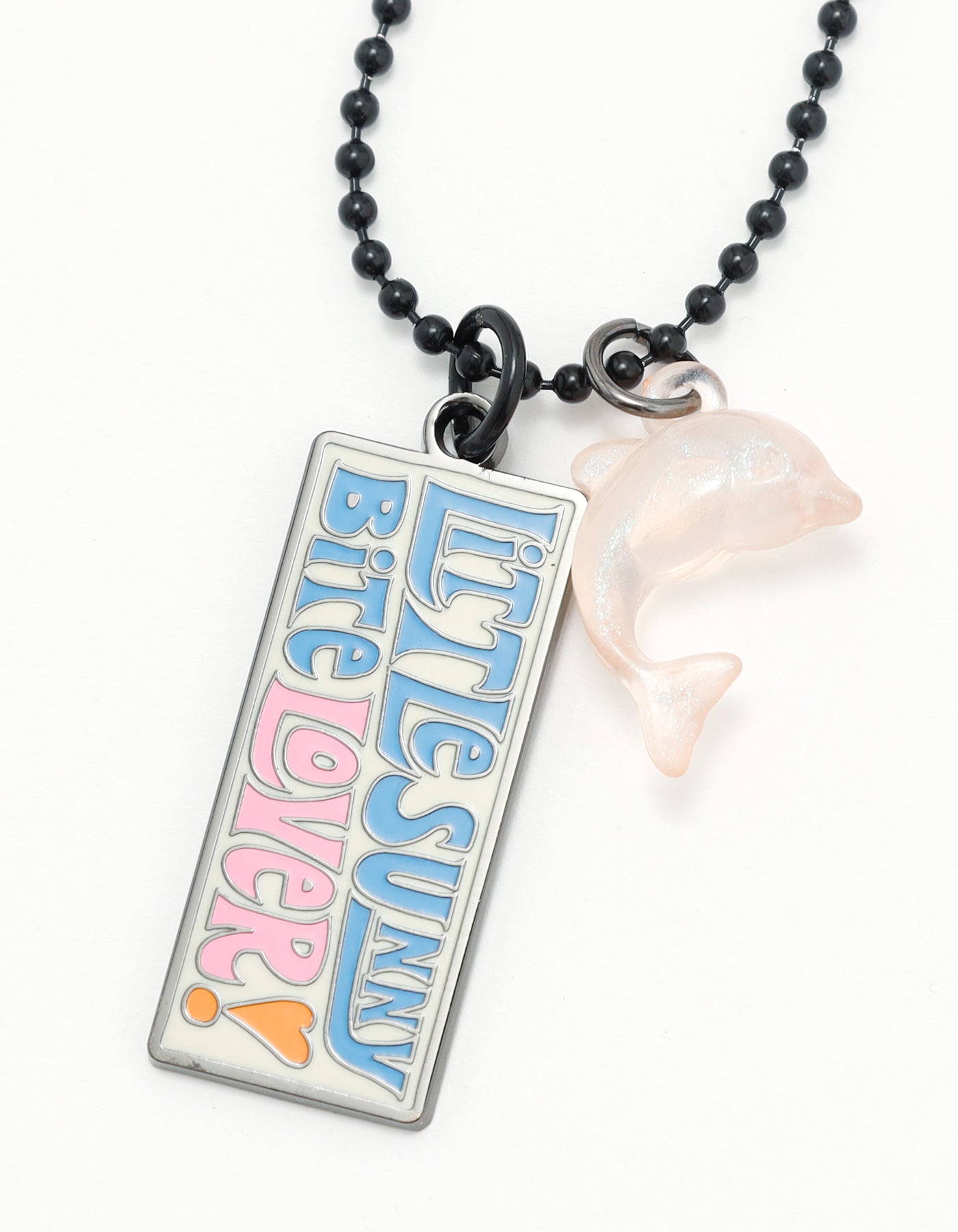 little sunny bite (リトルサニーバイト)plate.necklace / ORANGE