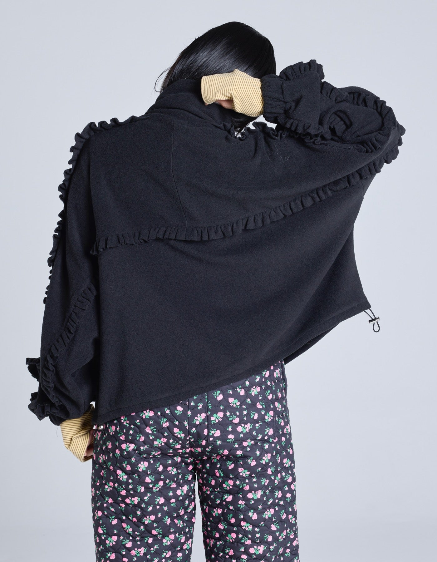 little sunny bite (リトルサニーバイト)fleece jumper / BLACK