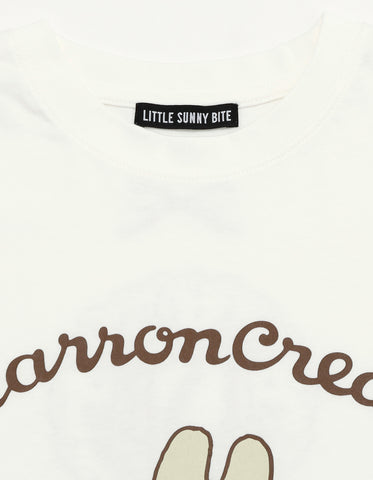 MARRONCREAM x little sunny bite big tee / WHITE