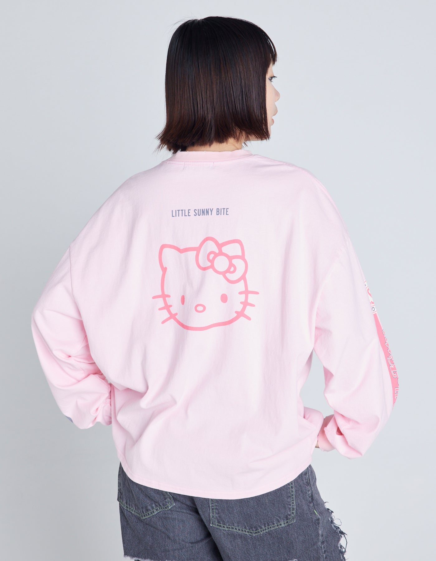 HELLO KITTY x little sunny bite long tee / PINK