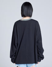 画像をギャラリービューアに読み込む, photo long tee / BLACK