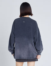 画像をギャラリービューアに読み込む, graphic gradation long tee / BLACK