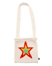 画像をギャラリービューアに読み込む, star knitting shoulder bag / WHITE