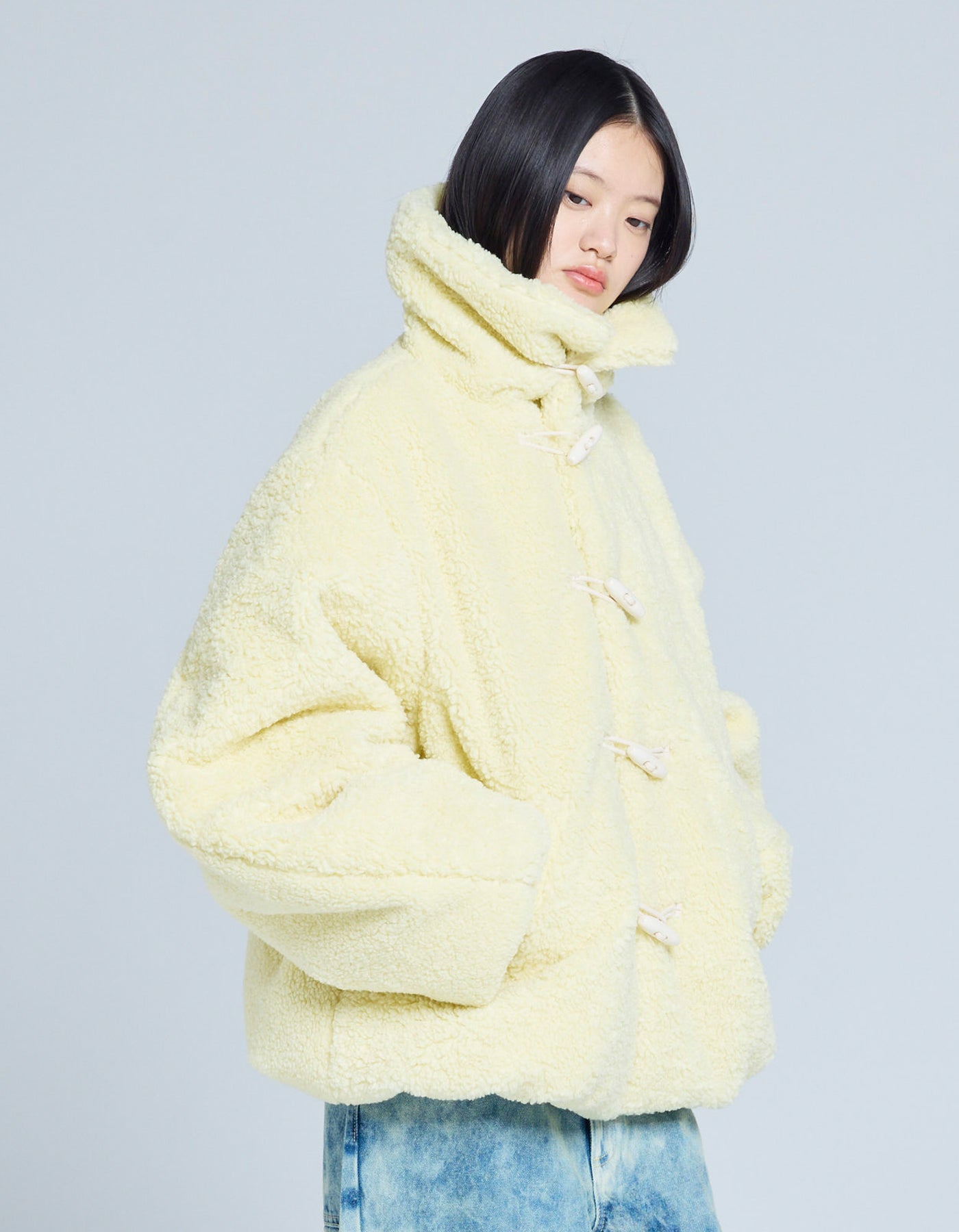 little sunny bite (リトルサニーバイト)boa bomber jacket / YELLOW