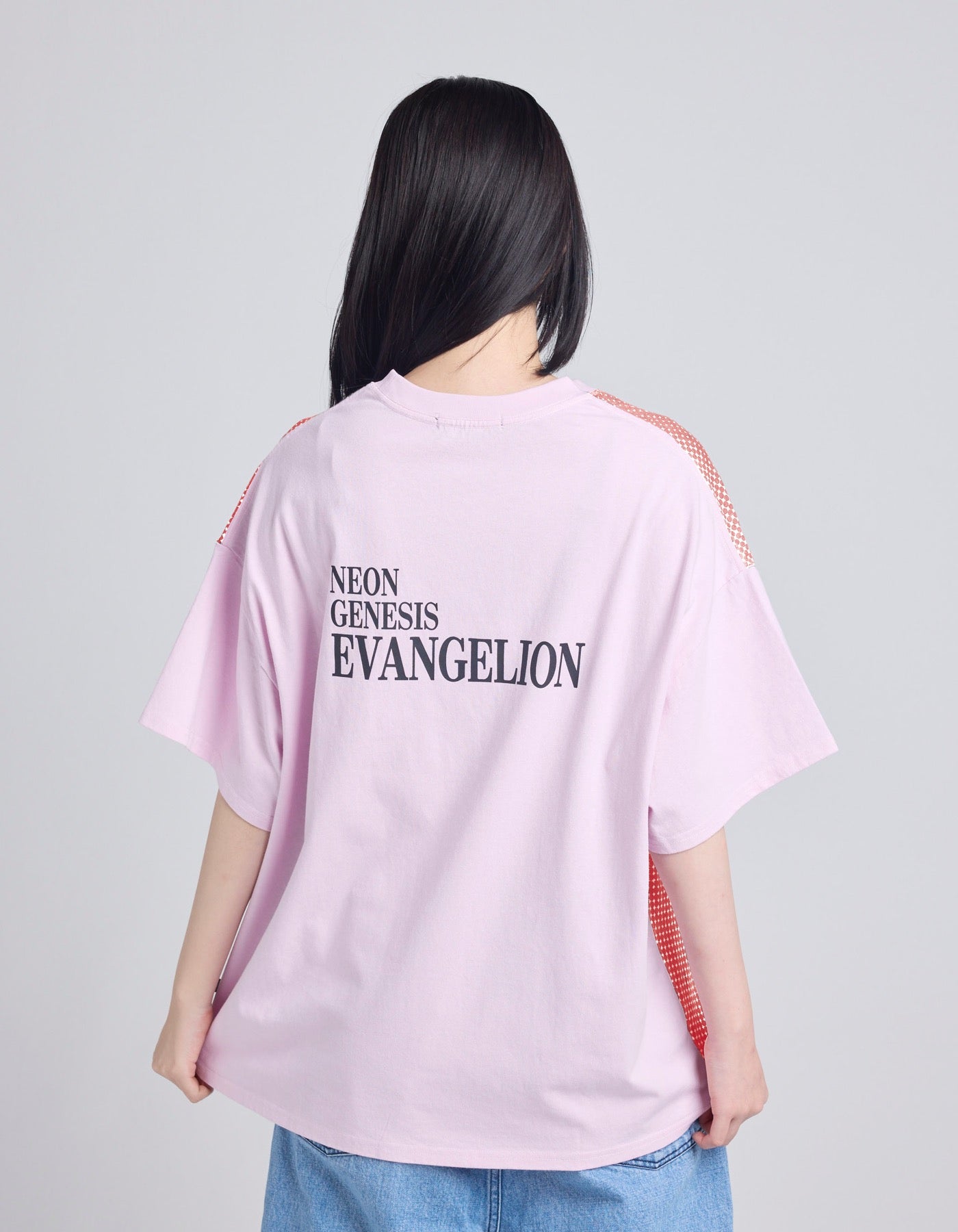 evangelion x little sunny bite face big tee / PINK