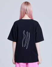 画像をギャラリービューアに読み込む, message doodle tee / BLACK