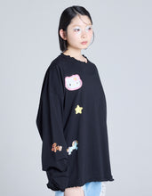 画像をギャラリービューアに読み込む, hello kitty x little sunny bite frill long tee / BLACK