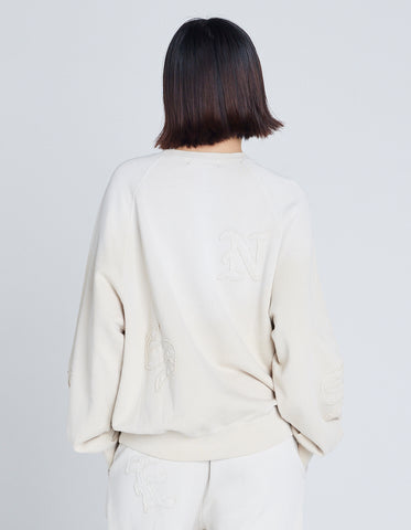 gradation sweat top / BEIGE