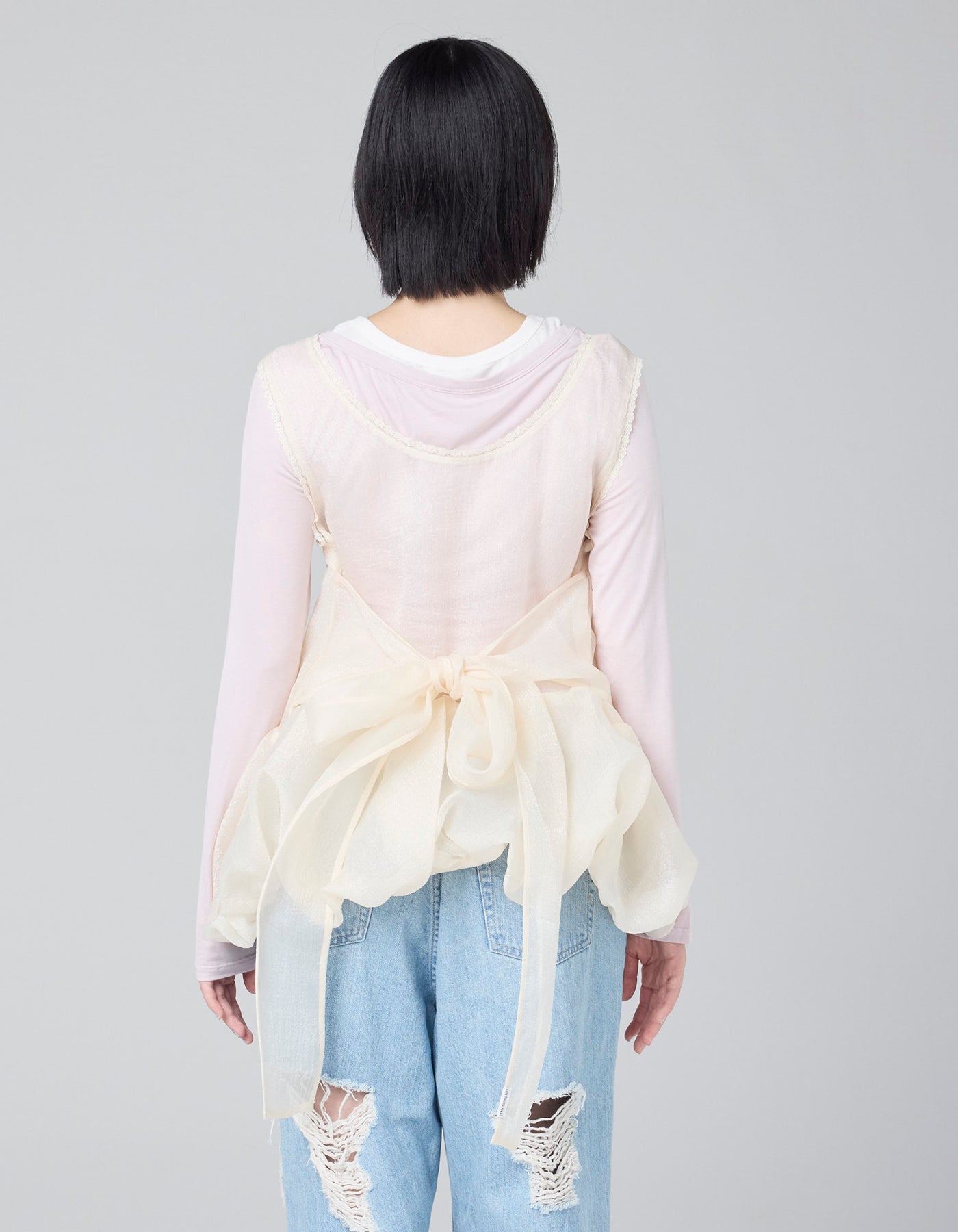 little sunny bite (リトルサニーバイト)checker frill dress / PINK
