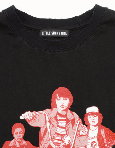 【PRE-ORDER】stranger things x little sunny bite graphic big tee / BLACK