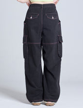画像をギャラリービューアに読み込む, cargo pants / BLACK