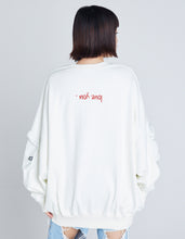 画像をギャラリービューアに読み込む, message big sweat top / WHITE