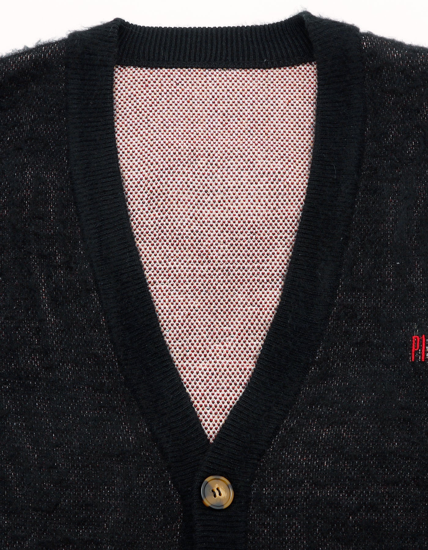 little sunny bite と pink house cat knit cardigan / BLACK