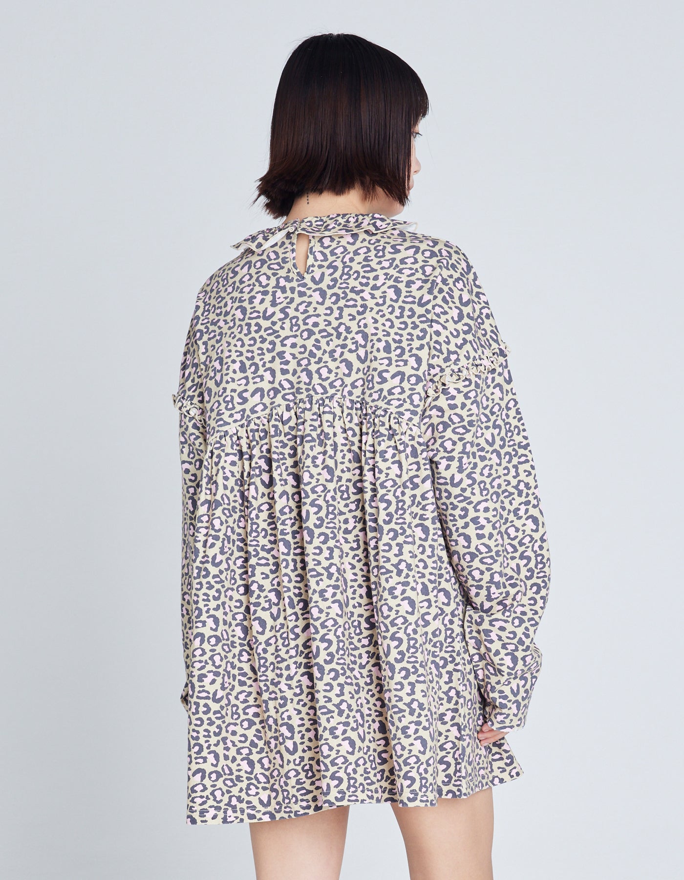 LSB reopard dress / BEIGE