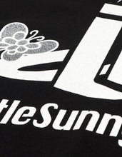 画像をギャラリービューアに読み込む, glitter print long tee / BLACK