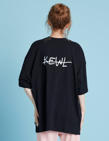 HAPPY big tee  / BLACK