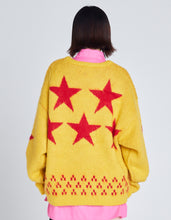 画像をギャラリービューアに読み込む, star knit top / YELLOW