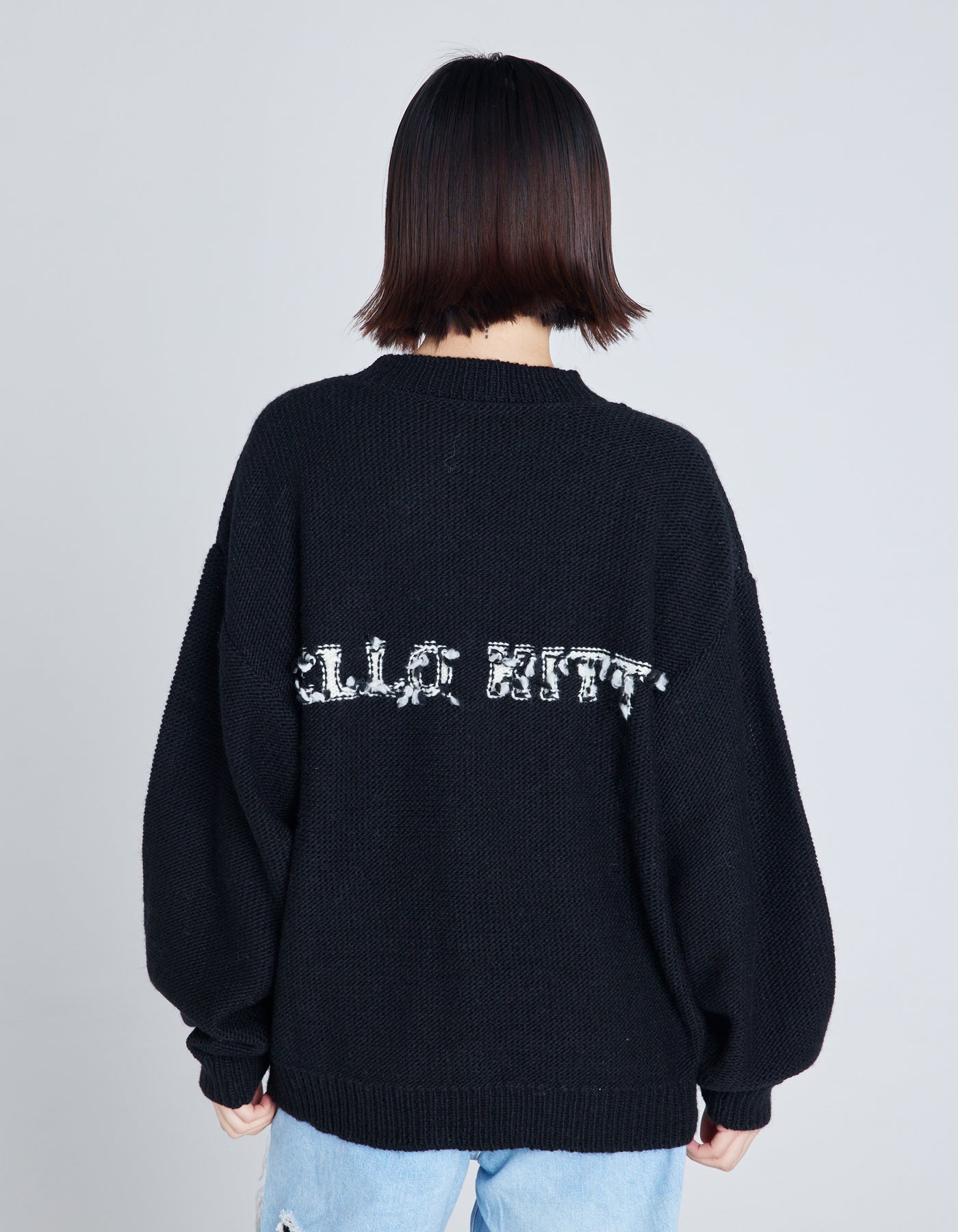 HELLO KITTY x little sunny bite knit top / BLACK