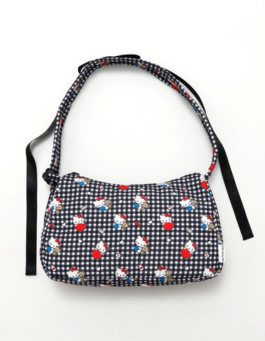 hello kitty x little sunny bite print bag / BLACK
