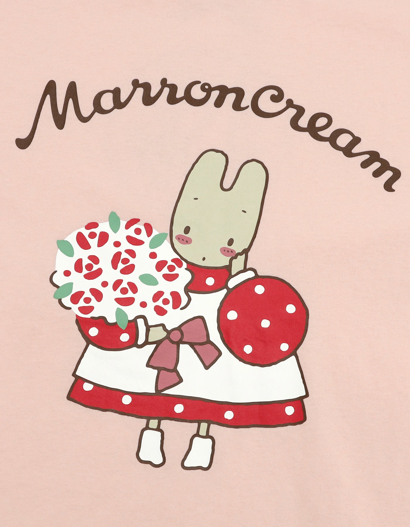 MARRONCREAM x little sunny bite big tee / PINK