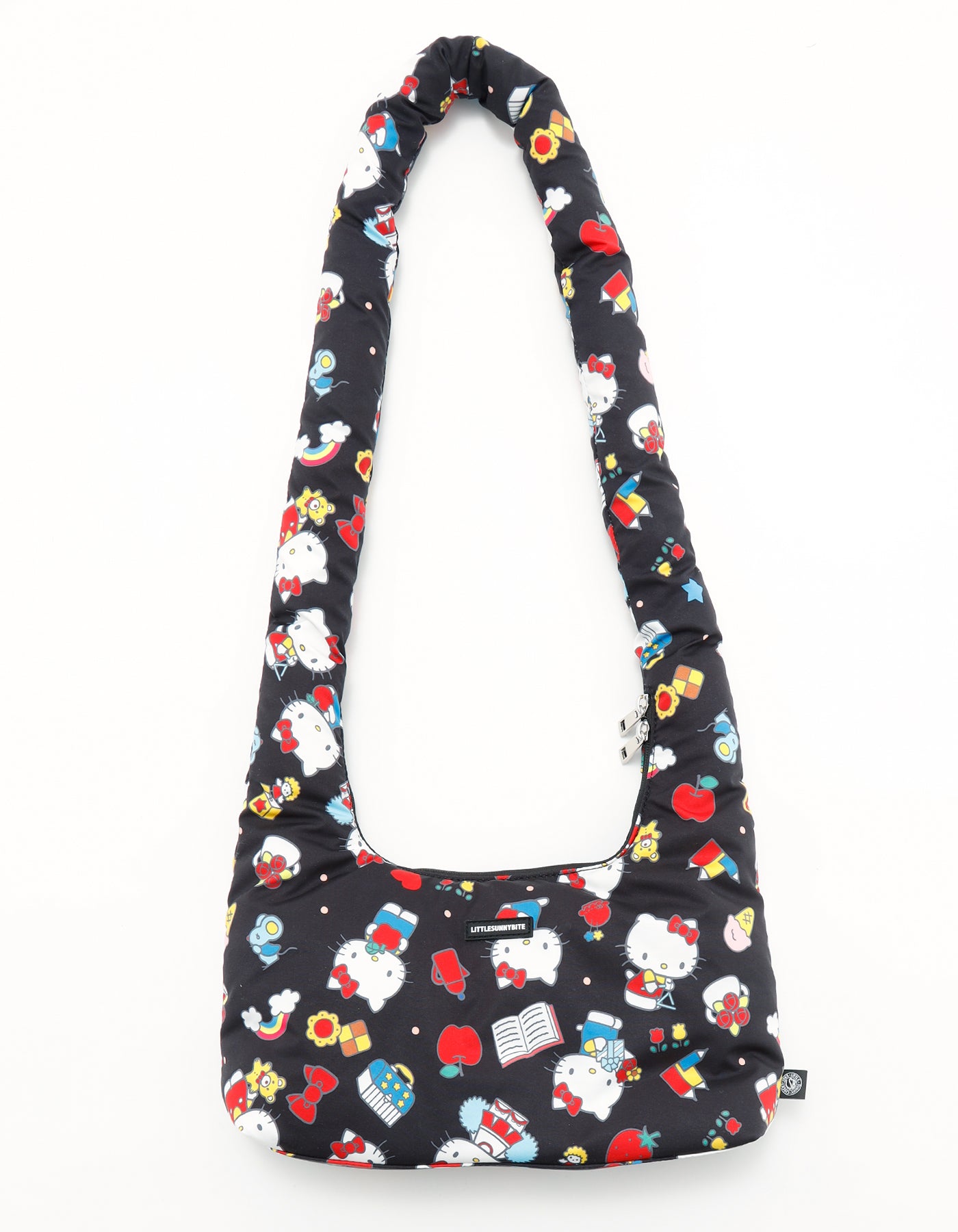 Little sunny bite / リトルサニーバイト | × HELLO KITTY / ハローキティコラボ 刺しゅう ショルダーバッグ | ブラック | レディース Little sunny bite / リトルサニーバイト | × HELLO KITTY / ハロー