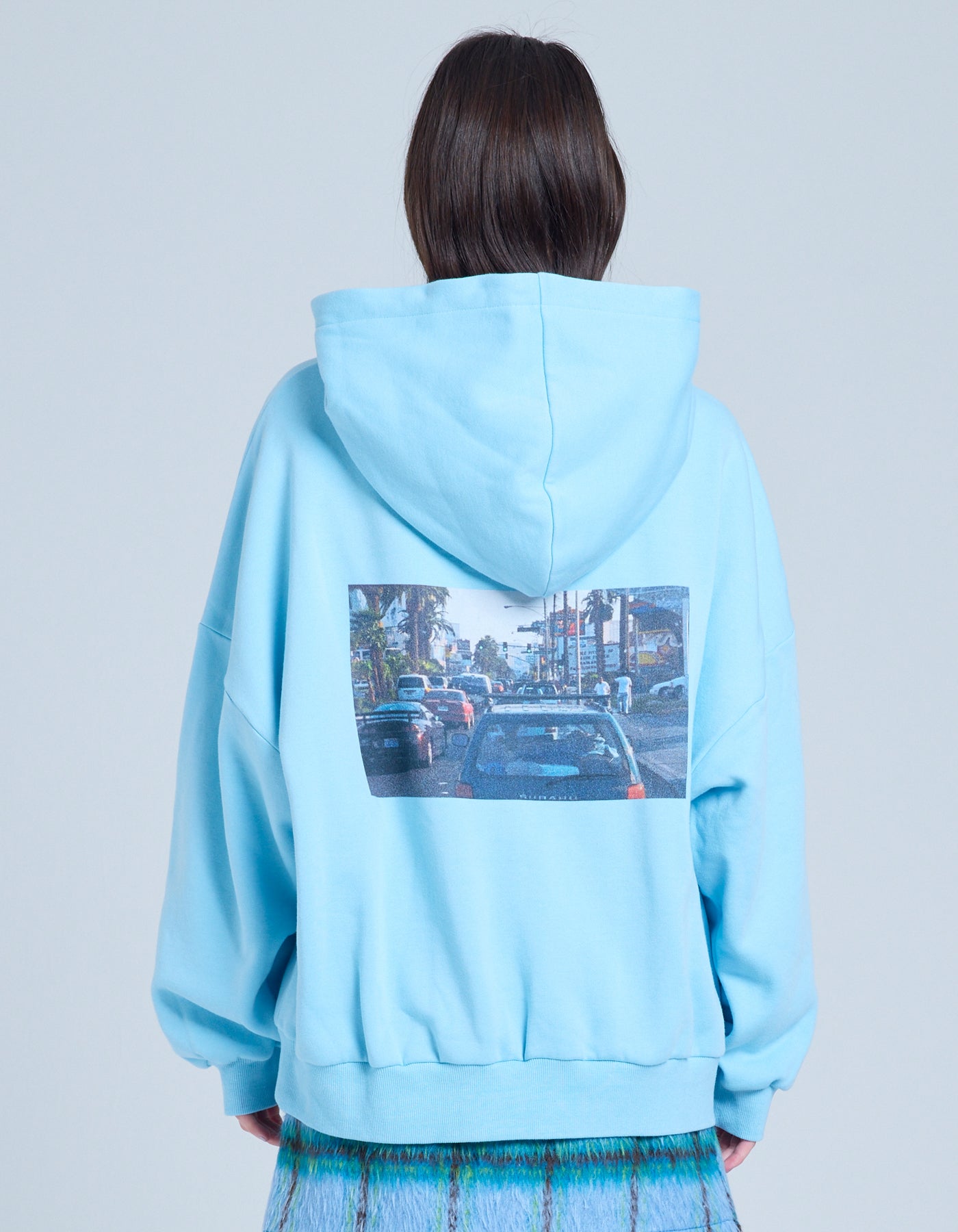 Vincent Gallo x little sunny bite photo hoodie / BLUE