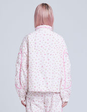 画像をギャラリービューアに読み込む, floral nylon jacket / PINK