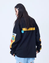 画像をギャラリービューアに読み込む, mushroom graphic long tee / BLACK