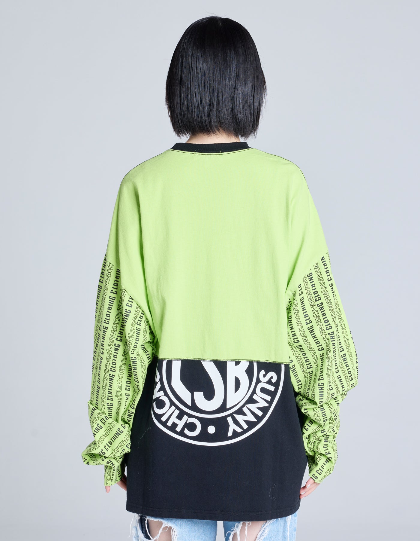 LSB logo long tee / BLACK